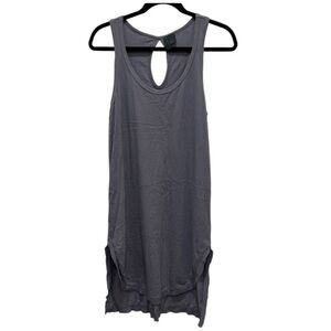 Left Of Center Gray Tank Casual Sleeveless Dress by Anthropologie Style Brand